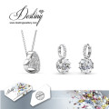 Destiny Jewellery Crystal From Swarovski Prom Set Pendant and Earrings